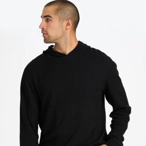 Vuori Waffle Hoodie - Size Small, Black - LIKE NEW